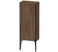 XViu Duravit 40x24x89cm de XV1305RB221 haute armoire, noir mat, porte à droite, noyer foncé