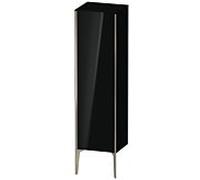 XViu Duravit 40x36x133cm de XV1325LB140 haute armoire, champagne mat, porte à gauche, noir brillant