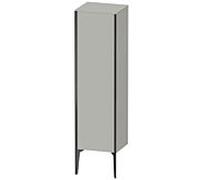 Duravit XViu XV1325 Armoire mi-haute verticale, 400x360 mm, hauteur 1330 mm, 1 butÃ©e de porte gauche, Couleur (avant/corps): noir mat / bÃ©ton gris mat gris mat - XV1325LB207