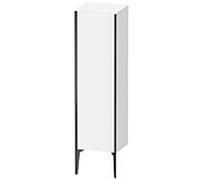 XViu Duravit 40x36x133cm de XV1325LB218 haute armoire, noir mat, porte à gauche, blanc mat