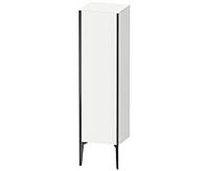 XViu Duravit 40x36x133cm de XV1325LB218 haute armoire, noir mat, porte à gauche, blanc mat