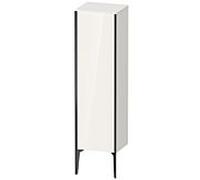 XViu Duravit 40x36x133cm de XV1325LB222 haute armoire, noir mat, porte à gauche, blanc haute brillance