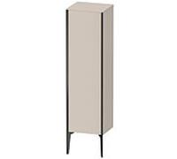 Duravit XViu XV1325 Armoire mi-haute verticale, 400x360 mm, hauteur 1330 mm, 1 butÃ©e de porte gauche, Couleur (avant/corps): noir mat/taupe - XV1325LB291