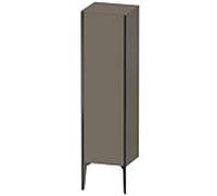 XViu Duravit 40x36x133cm de XV1325RB290 haute armoire, noir mat, porte à droite, gris mat flanelle soie