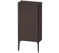 XViu Duravit 50x24x89cm de XV1306LB272 haute armoire, noir mat, porte à gauche, brossé chêne foncé