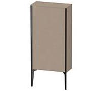 XViu Duravit 50x24x89cm de XV1306LB275 haute armoire, noir mat, porte à gauche, linge