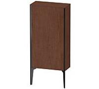 XViu Duravit 50x24x89cm de XV1306RB213 haute armoire, noir mat, porte à droite, noyer américain
