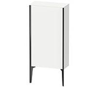 Duravit XViu XV1306 Armoire mi-haute verticale, 500x240 mm, hauteur 890 mm, 1 butÃ©e de porte droite, Couleur (avant/corps): noir mat/blanc mat/blanc mat - XV1306RB218