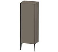 XViu Duravit 50x36x133cm de XV1326LB290 haute armoire, noir mat, porte à gauche, gris mat flanelle soie
