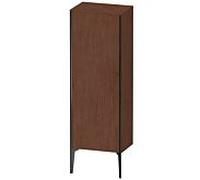 XViu Duravit 50x36x133cm de XV1326RB213 haute armoire, noir mat, porte à droite, noyer américain