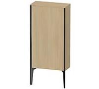 XViu Duravit haute XV1306LB271 50x24x89cm, noir mat, porte à gauche, chêne méditerranéen