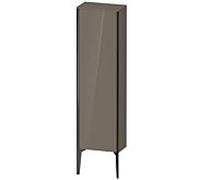 XViu Duravit haute XV1315RB289 40x24x133cm, noir mat, porte à droite, gris flanelle brillant