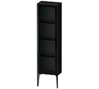 Duravit haut moyen XViu XV1365LB216 40x24x133cm, porte en verre, noir mat, porte à gauche, chêne noir