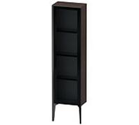 Duravit XViu XV1365 Armoire mi-haute avec porte vitrée verticale, à charnières à droite, 400x240 mm, hauteur 1330 mm, XV1365RB272, Couleur: noir mat/eiche dark geb.