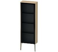 Duravit XViu XV1366 Armoire mi-haute avec porte vitrée verticale, pivotante à gauche, 500x240 mm, hauteur 1330 mm, XV1366LB171, Couleur: champagne mat/médité. chêne