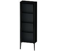 XViu Duravit haute XV1366RB240 50x24x133cm, porte en verre, noir mat, porte à droite, noir brillant