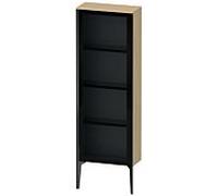 Duravit XViu XV1366 Armoire mi-haute avec porte vitrée, verticale, articulée à droite, 500x240 mm, hauteur 1330 mm, XV1366RB271, Couleur: chêne noir mat/méditerranéen