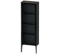XViu Duravit haute XV1366RB280 50x24x133cm, porte en verre, noir mat, porte à droite, graphite super mat