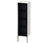 XViu Duravit haute XV1367RB185 40x36x133cm, porte vitrée, champagne mat, porte à droite, blanc brillant