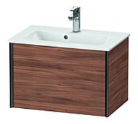 XViu Duravit vasque XV40780B279 61 x 40 x 39 cm, 2000 naturel, coulissant match1, suspendu, noir mat