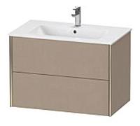 Duravit Meuble sous-vasque XViu XV41260B175 81 x 56 x 48 cm, lin, 2 tiroirs, suspendu, champagne mat