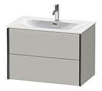 Duravit Durait XViu 4134 Meuble sous-lavabo suspendu, 2 tiroirs, pour lavabo Viu 234483, 810x480 mm, Couleur (avant/corps): noir mat / bÃ©ton gris mat gris mat - XV41340B207