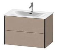 XViu Duravit vasque XV41340B275 81 x 55,7 x 48 cm, lin, 2 tiroirs, noir mat