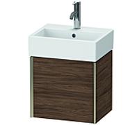 XViu Duravit vasque XV4231RB121 43,4x33,4x39,7cm, champagne mat, porte à droite, noyer foncé