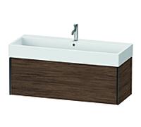 XViu Duravit vasque XV42380B221 118,4 x 39,7 x 45,4 cm, 2000 foncé, coulissant match1, noir mat