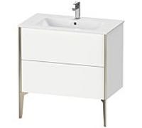 XViu Duravit vasque XV44820B118 81 x 59,4 x 48 cm, blanc , debout, champagne mat