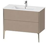 XViu Duravit vasque XV44830B175 101 x 59,4 x 48 cm, lin, 2 coulissants, debout, champagne mat