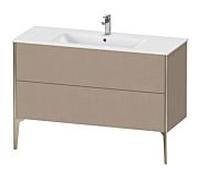 XViu Duravit vasque XV44840B175 121 x 59,4 x 48 cm, lin, 2 coulissants, debout, champagne mat