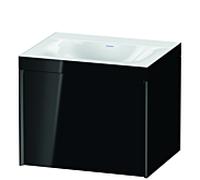 Duravit XViu meuble sous-vasque XV4609NB240C 60x48cm, 2000 , sans trou pour robinet, noir mat, Rahmen C, noir brillant