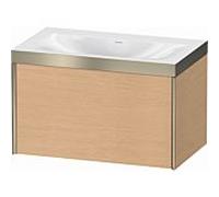 Duravit Meuble sous-vasque XViu XV4610NB112P 80x48cm, 2000 , champagne mat, Rahmen P, chêne brossé