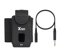 Xvive Support émetteur de sangle de guitare H3 pour systèmes sans fil A58 et P58, avec adaptateur TS mâle vers TS femelle de 0,6 cm