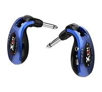 Xvive U2 Wireless Digital Transmitter/Receiver System for Guitar, Bass and Other Instruments, Rechargeable, 2.4 GHz Blue Metallized