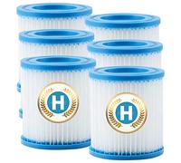 XVOYDT Lot de 6 Cartouches filtrantes de Type H pour Piscine Intex - Compatible avec Les Pompes filtrantes Intex 28601/28602 - Type H pour Filtre - Taille H - pour Pompe 29007