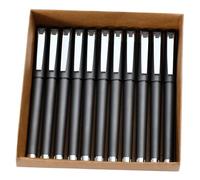 Xvvirnt Lot de 18 stylos à bille à encre gel noire 2 en 1, stylo à bille noir avec pointe de stylet, pointe moyenne de 0,7 mm, écriture lisse pour bureau, entreprise, cadeau