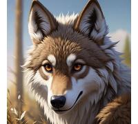 XvvwEndlessx Broderie Point De Croix Imprimé Kit Broderie Debutant Loup 11CT DIY ŒUvres D'Art Faites à La Main Pour Adultes DéButants 40×50Cm