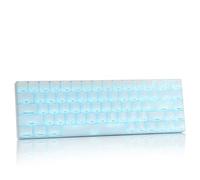 XVX HE68 Clavier à effet Hall, déclenchement rapide, mode clavier de jeu réglable, taux d'interrogation de 8 kHz, clavier mécanique rétroéclairé RVB 60 % filaire avec touches IMD pour Mac/Win Blanc