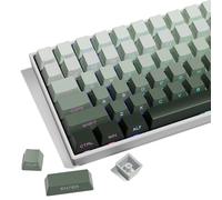 XVX Shine Through Gradient Seaweed Green Keycaps - 136 Keys, Side Print, Double Shot PBT, OEM Profile for Cherry Gateron MX Switches