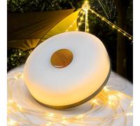 XVZ Lampe Camping, 8m Guirlande Lumineuse Escamotable Camping portable avec 5 modes d'éclairage, durable et étanche, recharge USB-C pour Chambre À Coucher, Jardin, Pati Décor - Blanc chaud