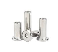 Xwang store Grand Connecteur De Rivet À Tête Hexagonale Plate En Acier Inoxydable M3 304, 20 Pièces, Manchon De Joint, Écrou De Capuchon (Color : 10mm length, Size : M3 x20pcs)