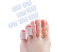xwanli Lot de 12 séparateurs d'orteils en silicone pour petits orteils, protection des orteils, pour enlever les corns, coussin de callus, traitement de bunion