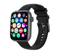 XWatch Pro Elite E4 Noir - Montre connectée, Appels, Sms, Assistant vocal, Sport et Santé, homme, femme, enfant, Autonomie 7 à 10