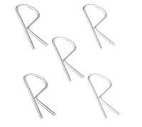 XwaYexa 01004 Lot de 5 goupilles de contrôle de balancement en zinc pour remorques de voyage, tracteurs, clips d'attelage de remorque