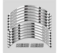 XWDPDNHHD Autocollant Jante Moto pour H&Onda NC 750S NC 750X NC 750 NC750 Nc750 X/s Toutes Années Autocollant Réfléchissant Étanche pour Moyeu De Roue Autocollants Bord de Jante(Couleur 3)