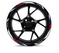 XWDPDNHHD Autocollant Réfléchissant Jante Moto, Moyeu Roue, Bande Adhésive Réfléchissante pour B&MW R1250RS F900R/XR F800R S1000XR/RR/R R Nine T R1200R G310R Autocollants Bord de Jante(Couleur 1)