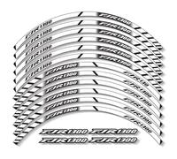 XWDPDNHHD Autocollant Réfléchissant Moyeu Roue Moto pour Y&amaha FJR1300 Fjr 1300, Autocollants pour Jantes, Bandes De Jante, Accessoires Imperméables Autocollants Bord de Jante(Couleur 5)