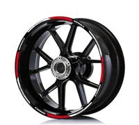 XWDPDNHHD Autocollant Réfléchissant pour Jante De Moto pour Ducati Multistrada 1200 1260 Enduro 1200S 1260S Autocollants Bord de Jante(Couleur 2)